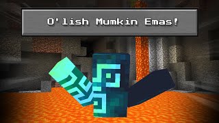 OLISH MUMKIN EMAS ❌ Minecraft lekin challenge Ozbekcha minecraft kayzo minecraft [upl. by Tressa969]