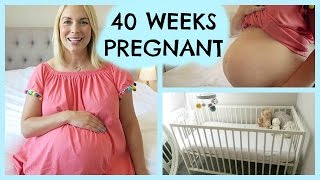 40 WEEKS PREGNANT  NURSERY TOUR amp PLACENTA SMOOTHIE [upl. by Annora]