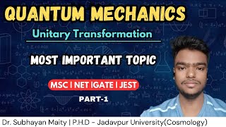 Matrix representation of vector space  Unitary transformation Mathematical tools of Quantum Mech [upl. by Settle]