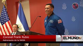 El astronauta Frank Rubio visita El Salvador para inspirar a talentos de las ciencias [upl. by Kelsey769]