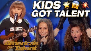 Grace VanderWaal Sofie Dossi And The Most Talented Kids Wow  America’s Got Talent [upl. by Gnilrac]