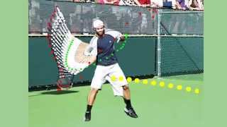 Gonzalez forehand Leading elbow Front Analysis Super slow motion [upl. by Ibrahim]