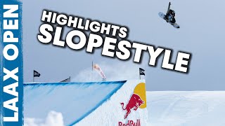 2023 Laax Open Snowboard Slopestyle Highlights [upl. by Nohsar]