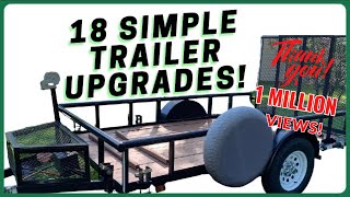 7 Must Have Utility Trailer Modifications  DIY Trailer Sides and MORE [upl. by Mathian167]