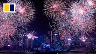 World rings in 2024 with spectacular New Year’s fireworks [upl. by Lemire290]