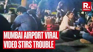 Passengers Sit And Eat On Tarmac At The Mumbai Airport Show Cause Notice To Carrier [upl. by Merissa]