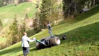 Brielmaier Motormäher beim Güllen in Extremer Hanglage [upl. by Cece601]