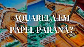 Aquarela em papel Paraná timelapse [upl. by Accisej]