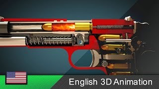 How a gun Colt M1911 works Animation [upl. by Ojela]