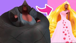 SIMS 4 STORY  TRANSFORMATION Princess Edition [upl. by Eifos]