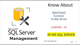 DateTime Function in sql server [upl. by Rainer]