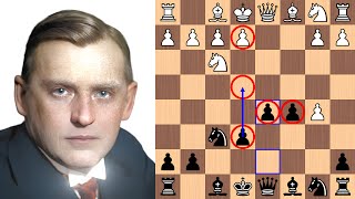 Alekhines Brilliancy with the Blumenfeld Countergambit [upl. by Lucais]