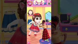 Mirabel madrigal vs Dolores madrigal makeover by talking Angela 2 shortvideo cosplay angela2 [upl. by Leela20]