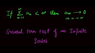 nth Term Test  Infinite Series Convergence amp Divergence  Calculus  Real Analysis [upl. by Mohl]