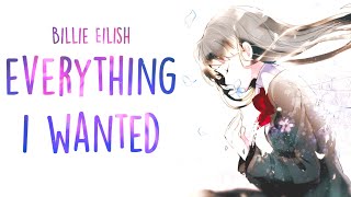 「Nightcore」→ Billie Eilish  everything i wanted Lyrics [upl. by Ronni374]