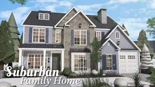 Bloxburg Family Suburban Home  Roblox Bloxburg  Speedbuild [upl. by Joo928]