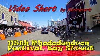 115th Rhododendron festival Florence Oregon Driving Bay Street [upl. by Allicirp]