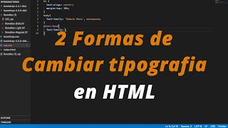 Usar fuentes de forma local con fontface CSS [upl. by Kerat]