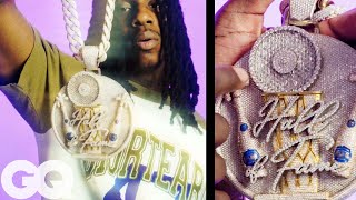 Polo G Shows Off More of His Insane Jewelry Collection  On the Rocks  GQ [upl. by Ashman482]