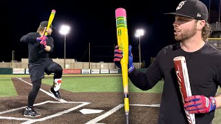 Victus PENCIL Bat vs Marucci CatX Connect  BBCOR Baseball Bat Review winner faces THE GOODS [upl. by Thornburg]