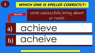 20 COMMONLY MISSPELLED WORDS CHALLENGE  PART 5 [upl. by Leahsim]