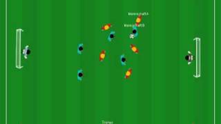 Fussball Schnelligkeitstraining Spielform 30 Sekunden Spiel [upl. by Ariamo]