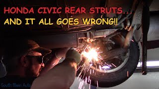 Honda Civic Rear Struts  When The SHTF [upl. by Britney453]