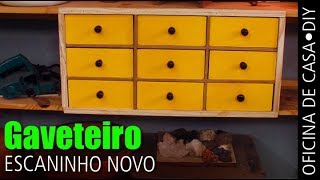 Novo gaveteiro para Oficina DIY oficinadecasa [upl. by Jemmy360]