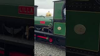 Ffestiniog Railway  Lilla 040 Hunslet steamengine train steamtrain [upl. by Nichol545]