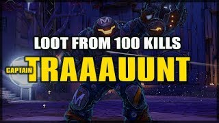 Borderlands 3 Loot From 100 Captain TRAUNT Kills  Legendary Science Boss Farming [upl. by Nidya757]