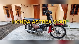 Honda AstreaStar tahun 1985 bahan restorasi  Cat rangka masih original restorasi astreaindonesia [upl. by Olcott]