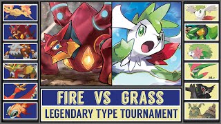 FIRE vs GRASS  Legendary Pokémon Type Tournament Battle 6 [upl. by Bohlin]