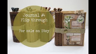 For Sale on Etsy  Journal Number 4  Flip Through [upl. by Tertius]