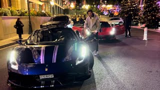 Lifestyle in Monaco Antonio Giovinazzi Ferrari driver with his 488 pista [upl. by Sira]