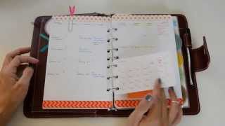 Flip Through of My Red Franklin Covey Planner [upl. by Ulla]