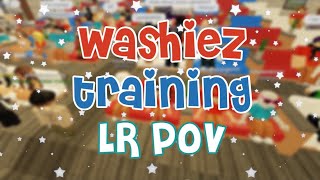 Washiez Training  LR POV  Roblox [upl. by Arrehs]