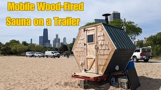 Building a Mobile Woodfired Sauna on a Trailer [upl. by Llerdnad]