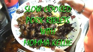 Slow Cooked Pork Riblets With Momma Kellie  BUMMERS BARBQ amp SOUTHERN COOKING [upl. by Aifoz552]