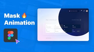 Figma tutorial  mask animation 🌓  Micro interaction [upl. by Zennie]