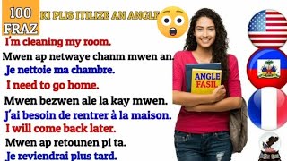 Aprann 100 PHRASES an Anglais Aprann Pale Anglais Pale Anglais rapide Aprann Pale anglè [upl. by Ahsirk124]