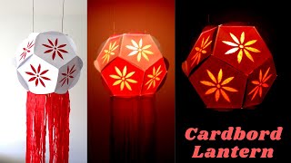 🏮 DIY PAPER LANTERNS AT HOME FOR THE DIWALI FESTIVAL 【 HANGING DECORATION】 [upl. by Nylssej506]