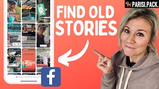 How To View Old Stories On Facebook [upl. by Ynohtnaluap89]