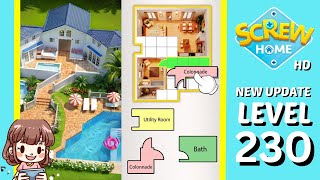 Screw Home Level 230 Solution Walkthrough New Version [upl. by Gavini]