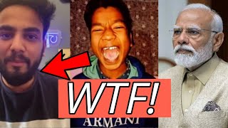 elvish yadav WTF This Boy is Mad Seriously PM Modi HugeRecord Total Gamingnewzkid [upl. by Alemac]