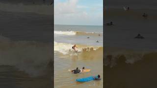 quotRiding the waves in Cherating Malaysia 🌊✨ Drones eye view of epic surf sessions on a shortboard [upl. by Dill413]