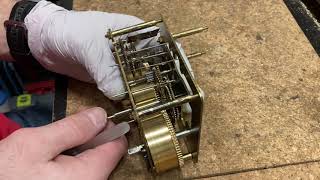 How to put a clock movement back together  clock repair basics [upl. by Daggna433]