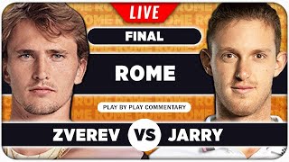 ZVEREV vs JARRY • ATP Rome 2024 Final • LIVE Tennis PlaybyPlay Stream [upl. by Korb]