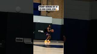 Bronny getting work in at Sierra Canyon before the season 💪 via ryangrandeIG [upl. by Osana]