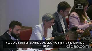 Plfss  intervention pour créer une conférence de financement du régime des retraite [upl. by Semadar]