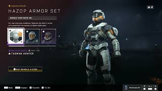 Halo Infinite item shop  HAZOP NOT FREE armor set RIPOFF [upl. by Herminia]